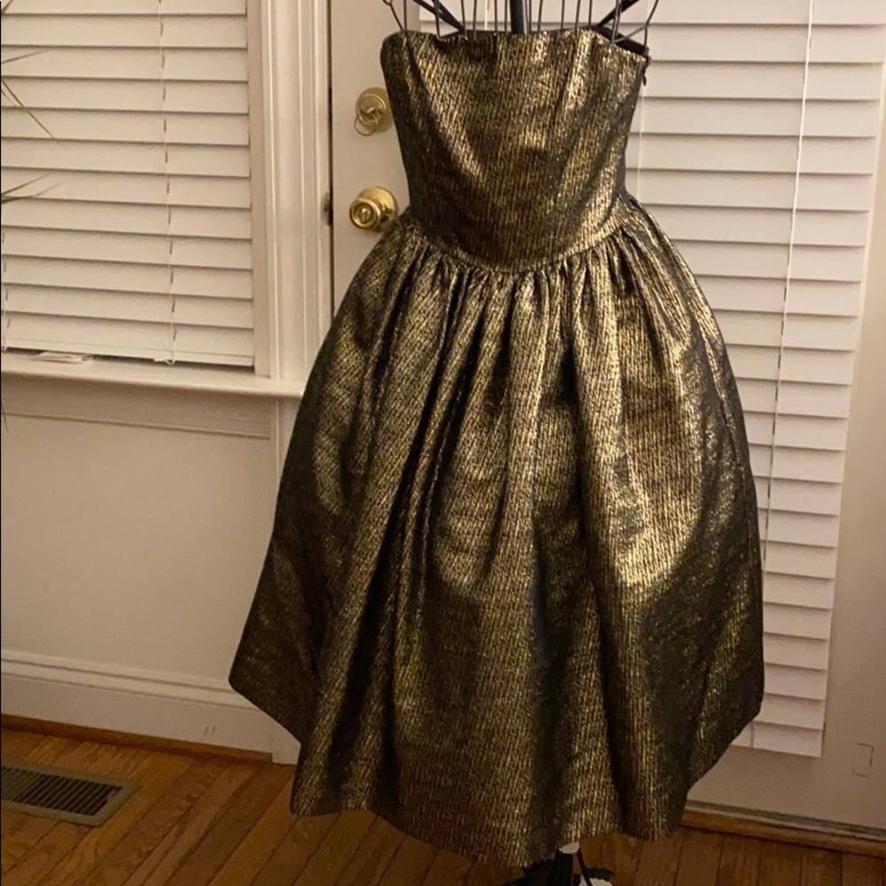 Milly Gold and Black Dress